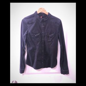 Long sleeve denim button down